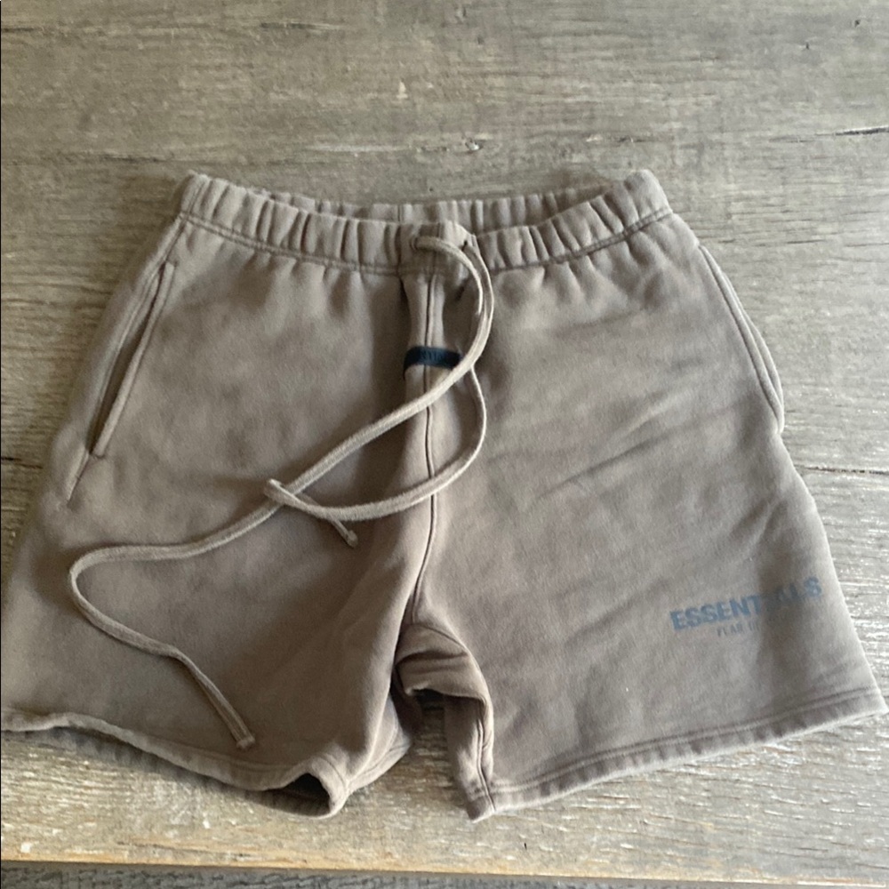 Fear of God Essentials Beige Shorts